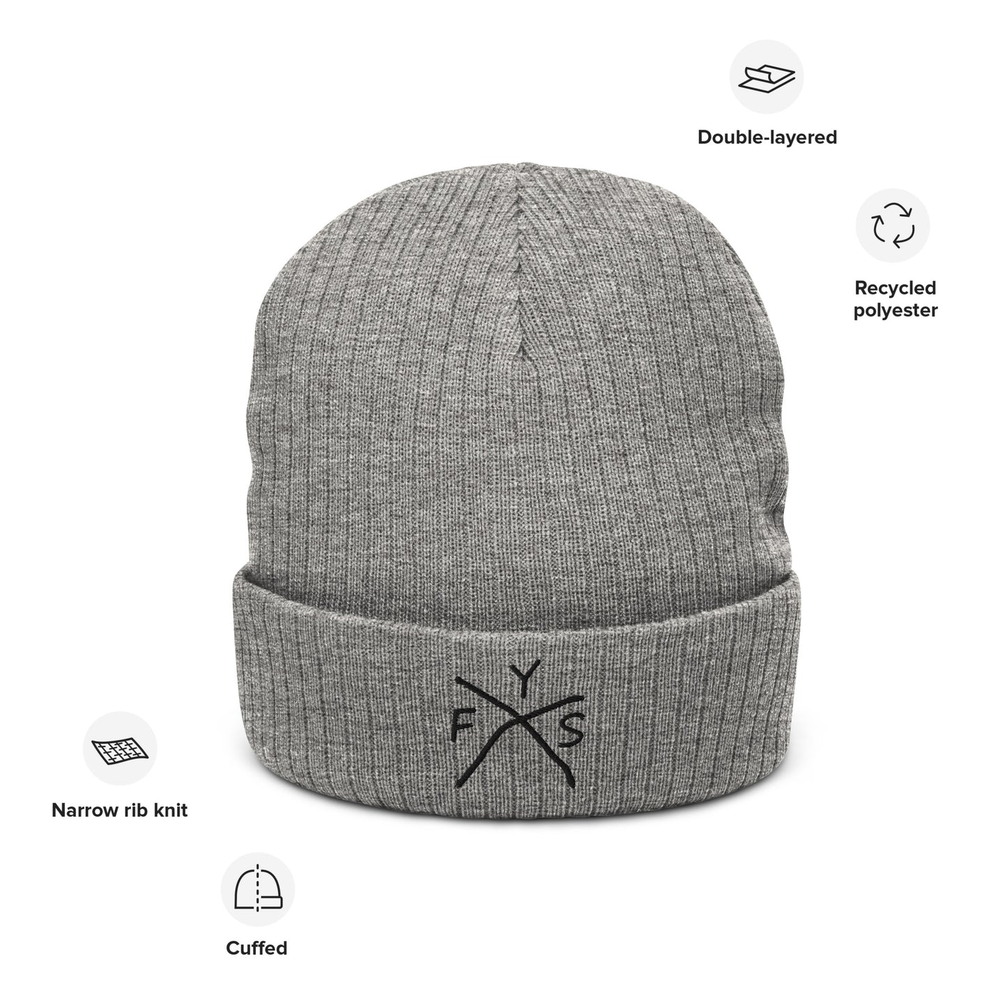 Ribbed knit beanie